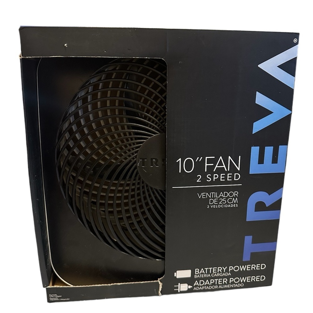 TREVA 10” 2 Speed Portable Fan